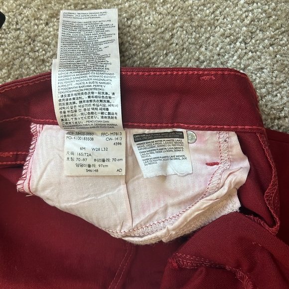 Levi’s - Red Legging Jeans - Women’s 6 - Picture 4 of 8